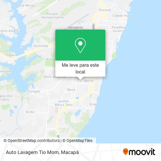 Auto Lavagem Tio Mom mapa