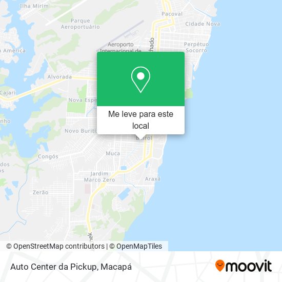 Auto Center da Pickup mapa