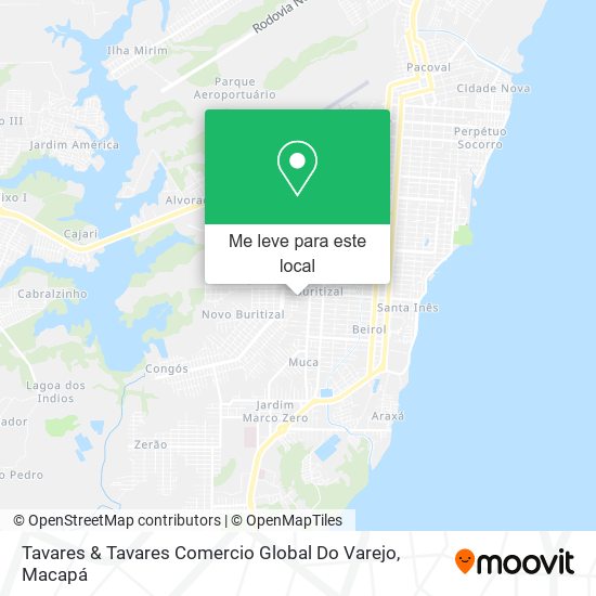 Tavares & Tavares Comercio Global Do Varejo mapa