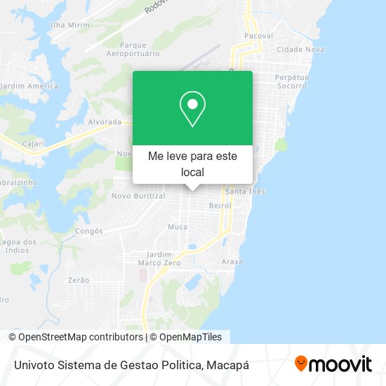 Univoto Sistema de Gestao Politica mapa