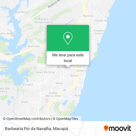 Barbearia Fio da Navalha mapa