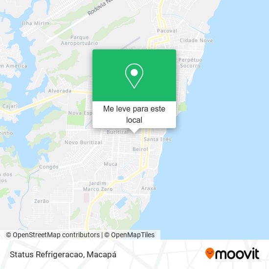 Status Refrigeracao mapa