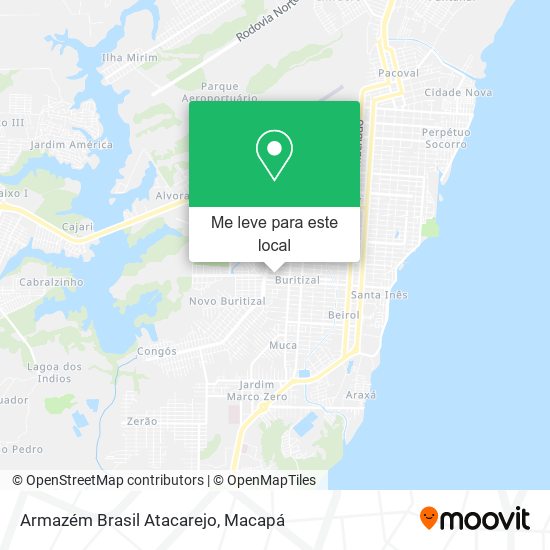 Armazém Brasil Atacarejo mapa