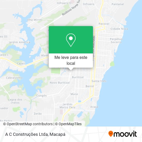 A C Construções Ltda mapa