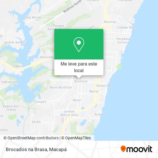 Brocados na Brasa mapa