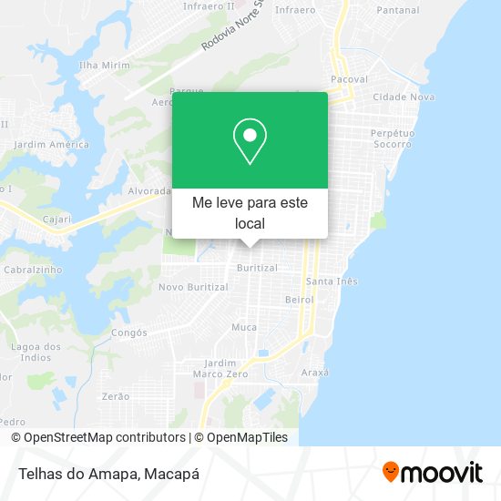 Telhas do Amapa mapa