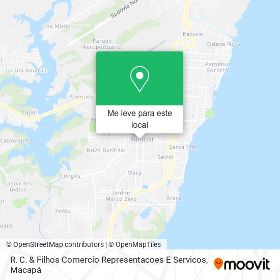 R. C. & Filhos Comercio Representacoes E Servicos mapa