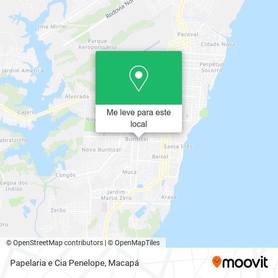 Papelaria e Cia Penelope mapa