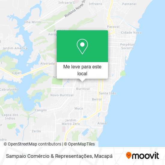 Sampaio Comércio & Representações mapa