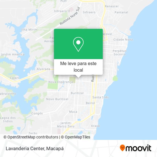 Lavanderia Center mapa