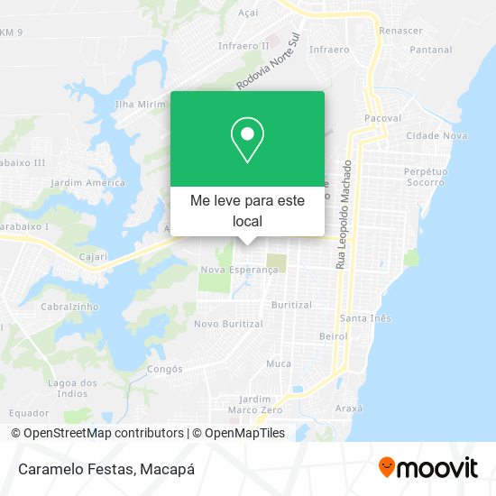 Caramelo Festas mapa