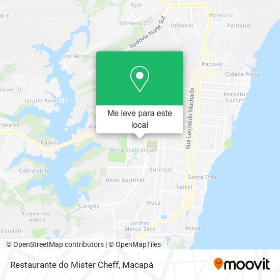 Restaurante do Mister Cheff mapa