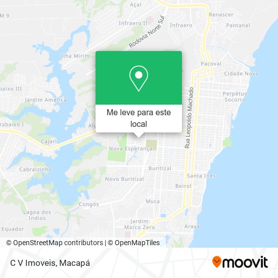 C V Imoveis mapa