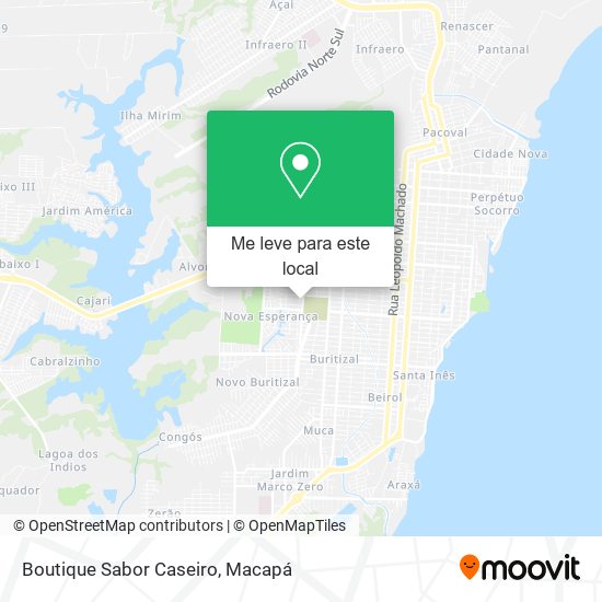 Boutique Sabor Caseiro mapa