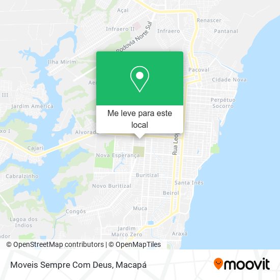 Moveis Sempre Com Deus mapa