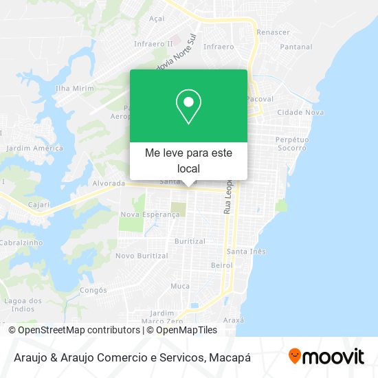Araujo & Araujo Comercio e Servicos mapa