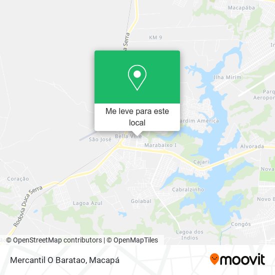 Mercantil O Baratao mapa