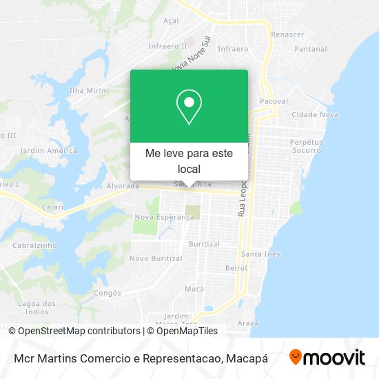 Mcr Martins Comercio e Representacao mapa