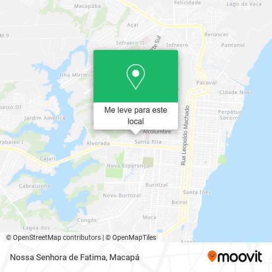 Nossa Senhora de Fatima mapa