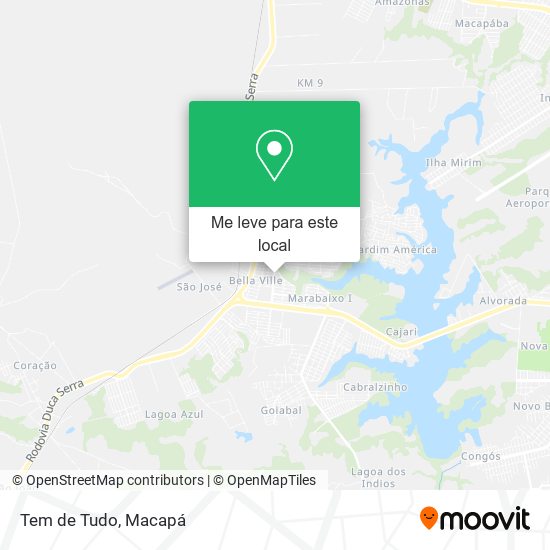 Tem de Tudo mapa