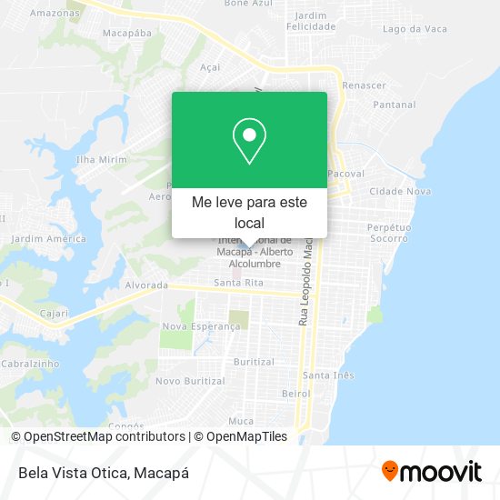 Bela Vista Otica mapa