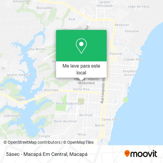 5àsec - Macapá Em Central mapa