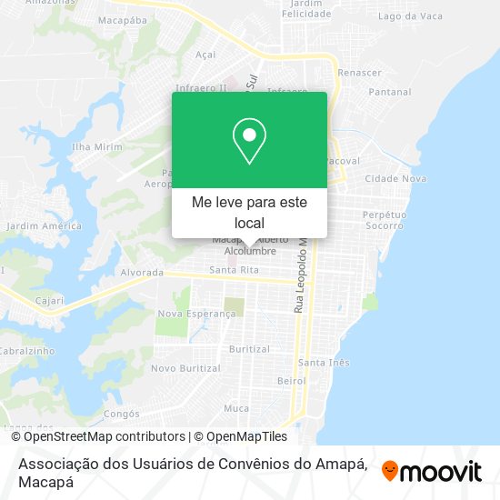Associação dos Usuários de Convênios do Amapá mapa