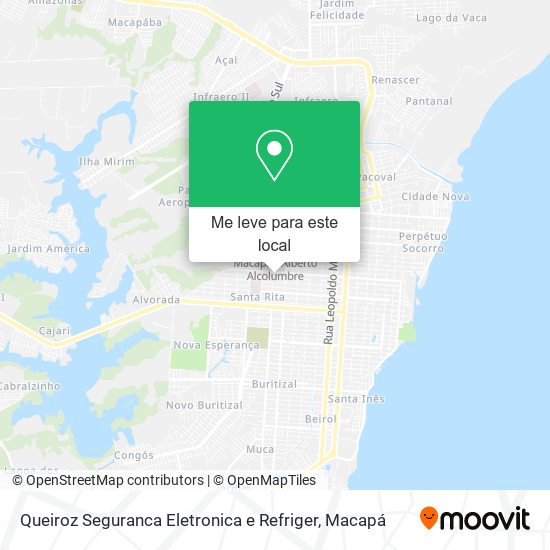 Queiroz Seguranca Eletronica e Refriger mapa