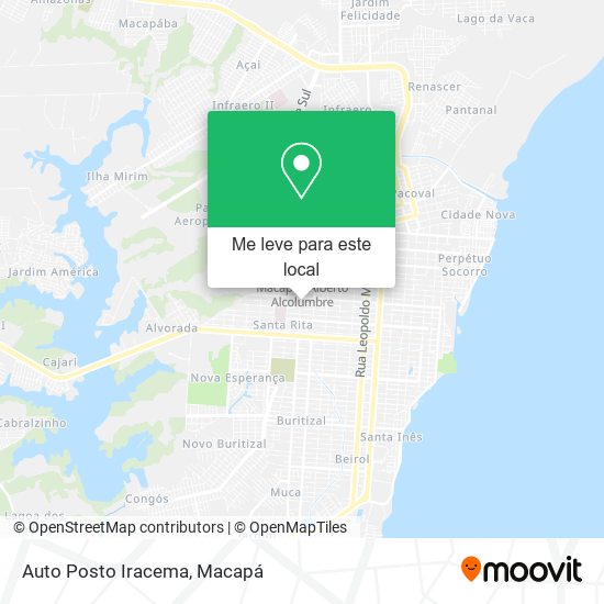 Auto Posto Iracema mapa