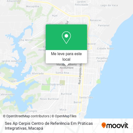 Ses Ap Cerpis Centro de Referência Em Práticas Integrativas mapa