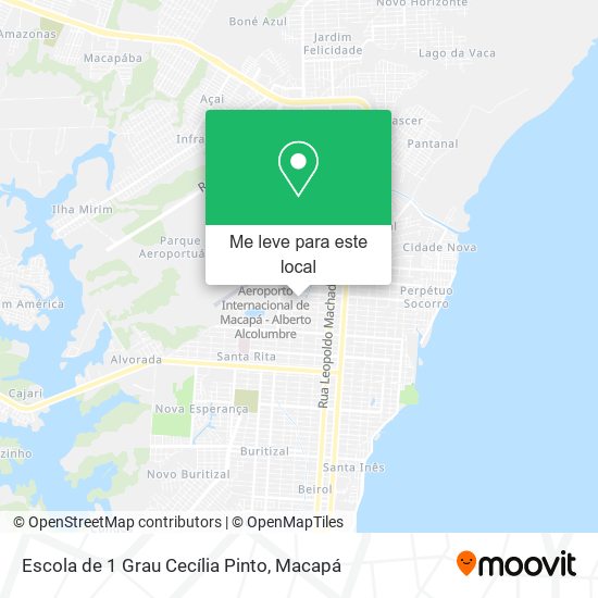 Escola de 1 Grau Cecília Pinto mapa