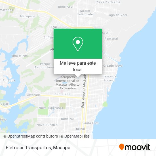 Eletrolar Transportes mapa