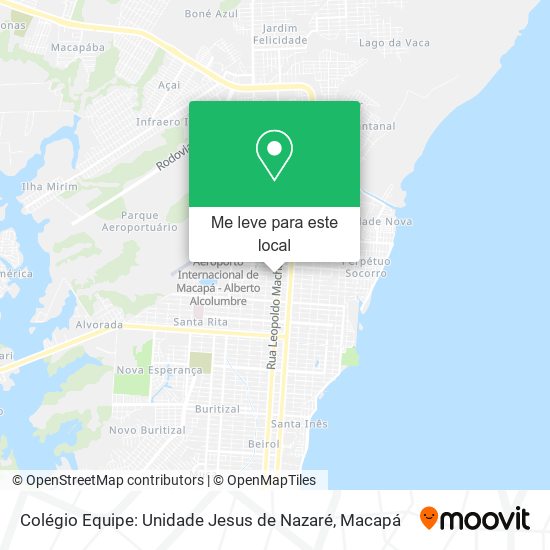 Colégio Equipe: Unidade Jesus de Nazaré mapa