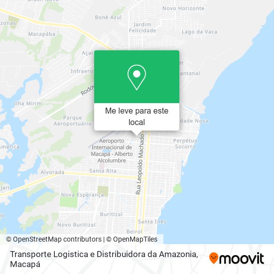 Transporte Logistica e Distribuidora da Amazonia mapa