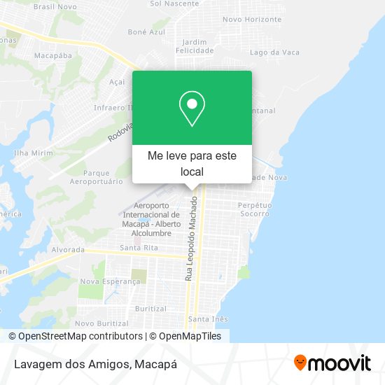 Lavagem dos Amigos mapa