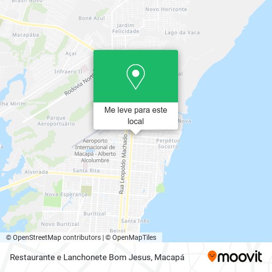 Restaurante e Lanchonete Bom Jesus mapa