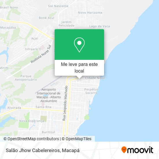 Salão Jhow Cabelereiros mapa