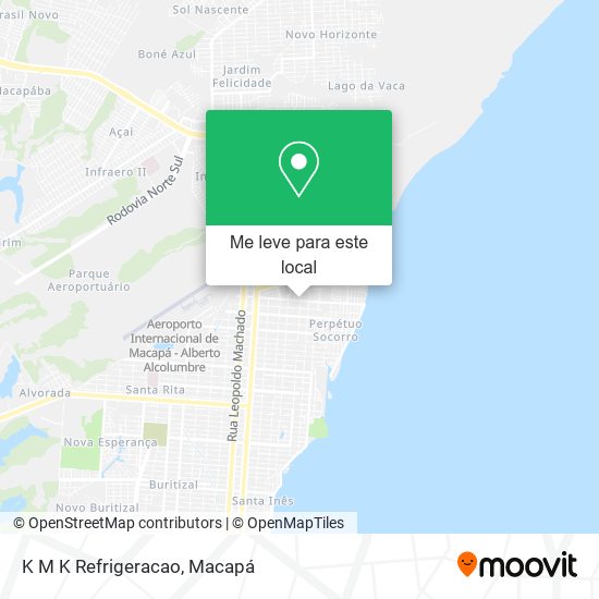 K M K Refrigeracao mapa