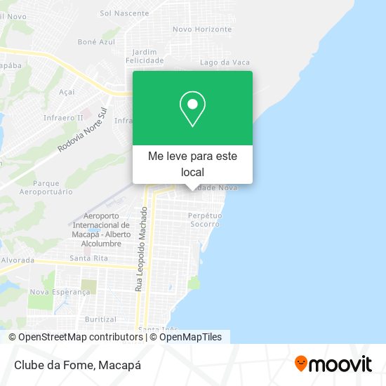 Clube da Fome mapa