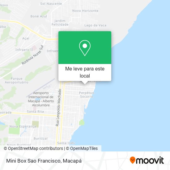 Mini Box Sao Francisco mapa