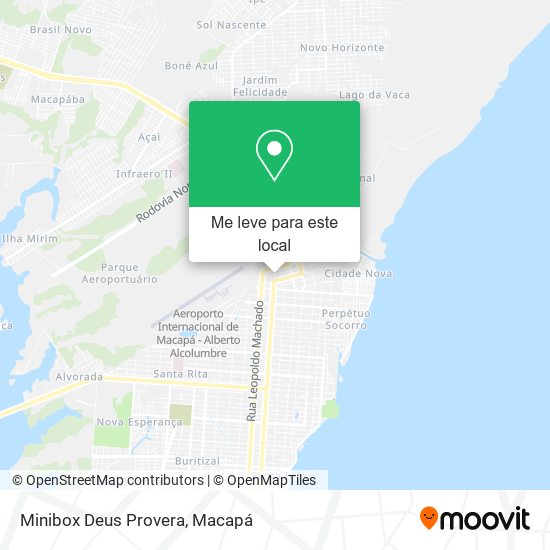 Minibox Deus Provera mapa