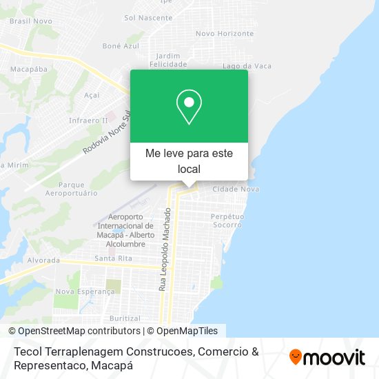 Tecol Terraplenagem Construcoes, Comercio & Representaco mapa