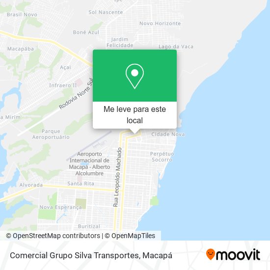 Comercial Grupo Silva Transportes mapa