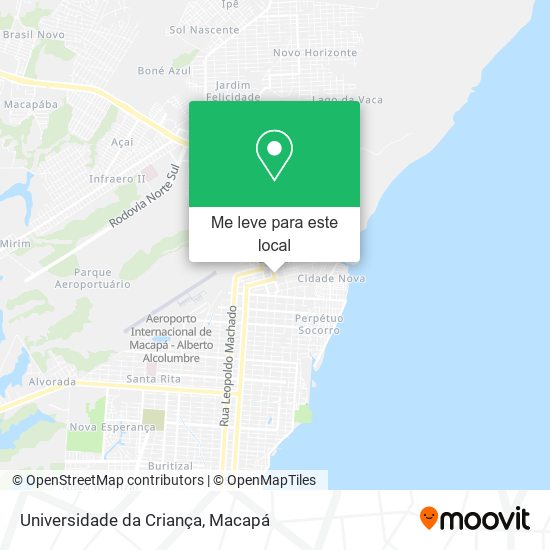 Universidade da Criança mapa