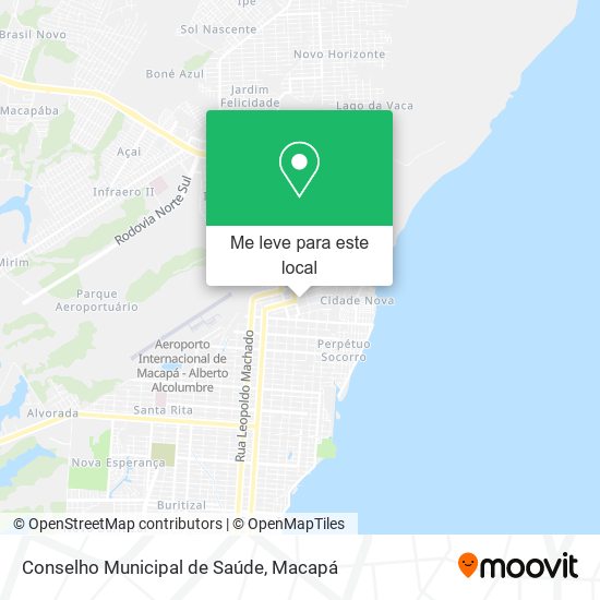 Conselho Municipal de Saúde mapa