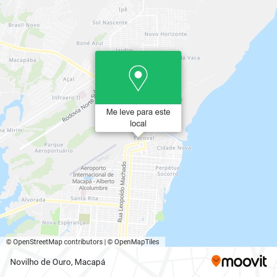 Novilho de Ouro mapa