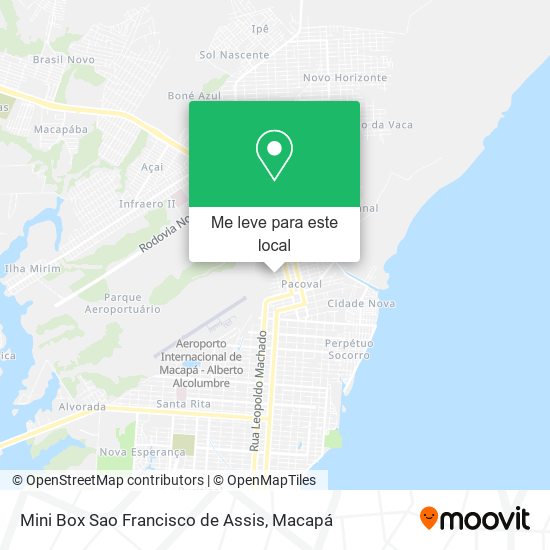 Mini Box Sao Francisco de Assis mapa