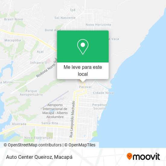 Auto Center Queiroz mapa