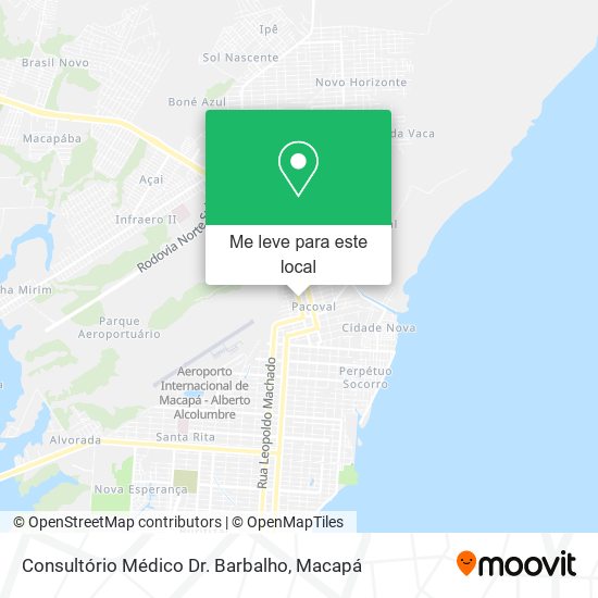 Consultório Médico Dr. Barbalho mapa