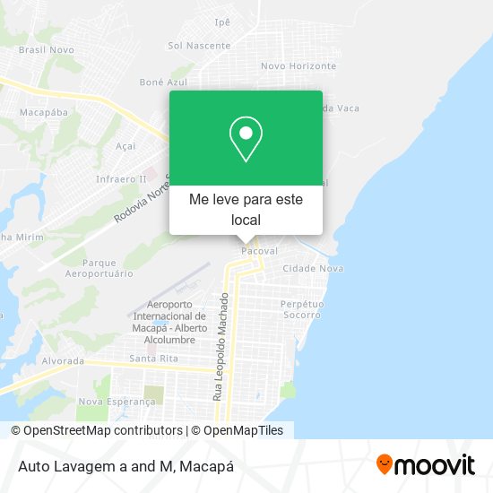 Auto Lavagem a and M mapa